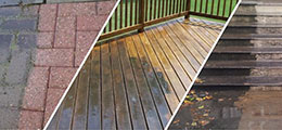 Power washing patios